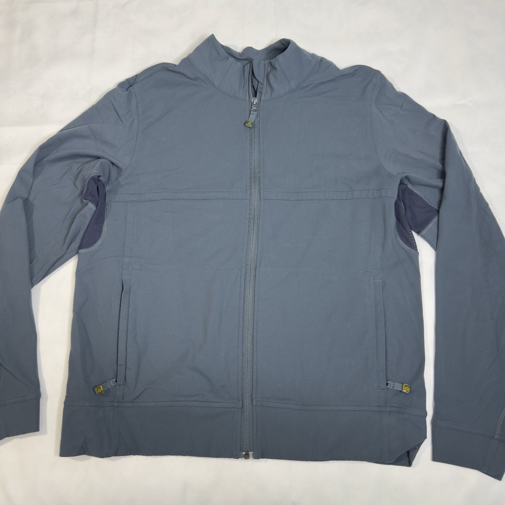 Lululemon Mens M Heavy Full Zip Hoodie Jacket Ear Bud Holder‎ Athletic Vented